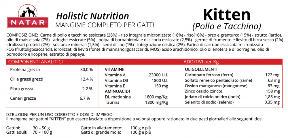 cibo per gatti olistico natar cibo per gatti pollo e tacchino