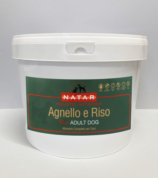 cibo per cani olistico natar cibo per cani adulti agnello e riso 